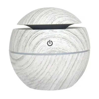 Difuzor Electronic pentru Aromaterapie Rotund Alb, Capacitate 130 ml