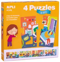 Puzzle-joc de asociere APLI - In casa