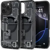 Husa MagSafe pentru Apple iPhone 16 Pro, Spigen, Ultra Hybrid Zero One, Neagra Mata ACS08135
