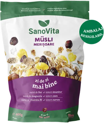 Musli cu merisoare, 400g, SanoVita