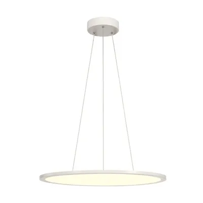 Lampa suspendata, lustra PANOU 60 pandantiv, pandantiv alb, alb, 40W, dimabil 1-10V, 4000K