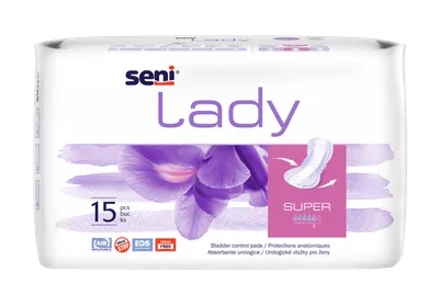 Absorbante pentru incontinenta urinara Lady Super, 15 bucati, Seni