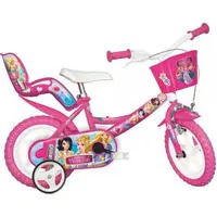 Bicicleta copii 3-5 ani, 12 inch, Princess, Dino Bikes DB124RLPRI