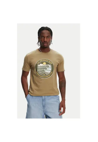 Tricou barbati EQYZT08051 - Bumbac - Kaki - Kaki