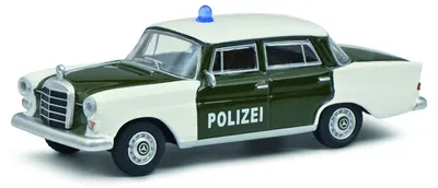 Model de colecție Schuco Modern: Automobile - Mercedes-Benz 200 POLIZEI
