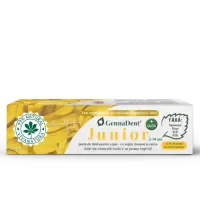 GennaDent Junior Banane – Pastă de Dinți Naturală pentru Copii cu Argilă și Banane, fără Fluor, 80 ml | Vivanatura