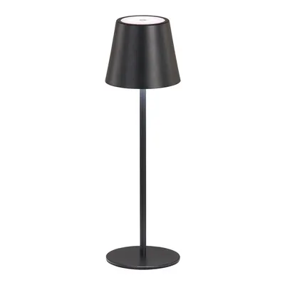 Veioză neagră LED cu abajur din metal (înălțime 36,5 cm) Viletto – Fischer & Honsel
