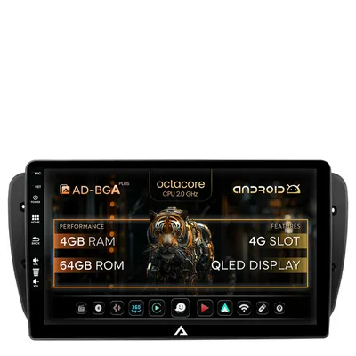 Navigatie Seat Ibiza (2009-2013), Android, A-Octacore 4GB RAM + 64GB ROM, 9 Inch - AD-BGA9004+AD-BGRKIT049