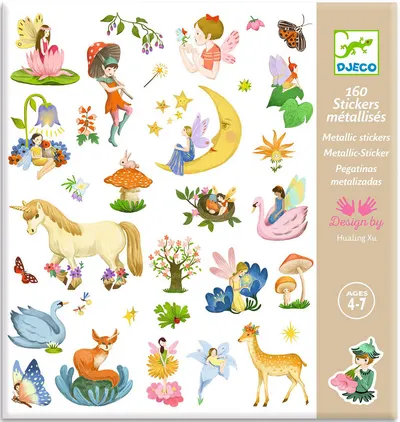 Stickere Djeco - Personaje fantastice, 160 buc