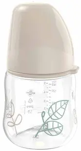 Biberon NIP Green - Cherry, Flow S, 0 m+, 150 ml , bej
