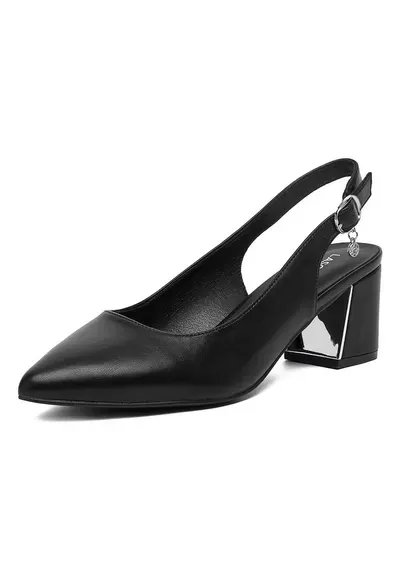 Pantofi pentru dama - piele naturala - clasic - negru