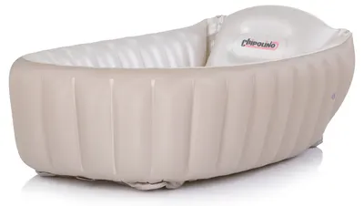 Cadă cu pompă Chipolino - Baby Cloud, latte