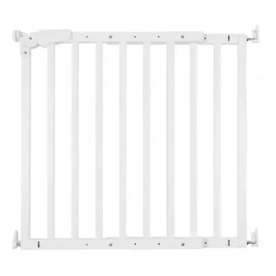 Poarta de siguranta lemn Childhome Maestro 73.5-104 cm Alb