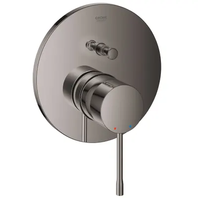 Unitate comanda dus Grohe Essence 24167A01, 1/2 inch, aparent, 2 iesiri, diverter, monocomanda, cartus ceramic, necesita set fixare, lucios, hard graphite