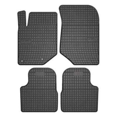 Covor podea FROGUM cauciuc, 4 buc. BASIC, fata spate, set, culoare neagra, potrivit PEUGEOT 2008 I 05.18