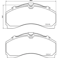 Set placute frana, frana disc TEXTAR 2924601