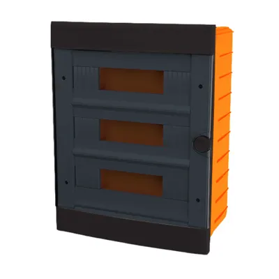 Plastic Box For Flush Mnt. 36 Way (3x12), Negru