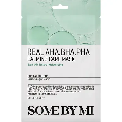 Mască de față calmantă cu AHA, BHA și PHA, 20 g, Some By Mi
