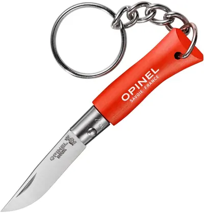 Cuțit de buzunar cu breloc Opinel - №2, roşu