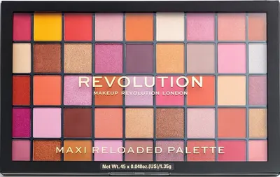 Makeup Revolution Maxi Reloaded - Paletă de farduri Big Love, 45 culori