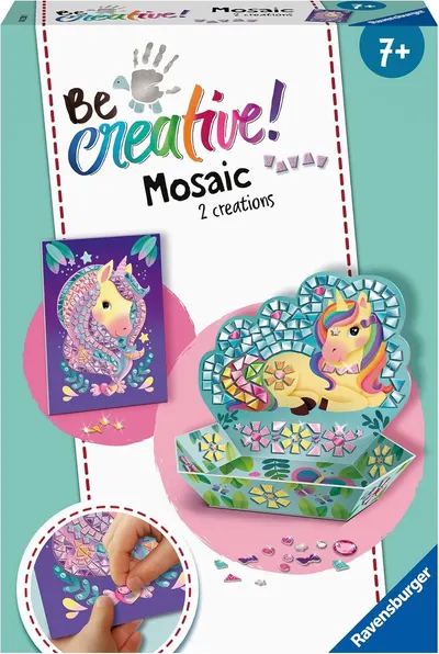 Set creativ Ravensburger - Unicorn, mozaic