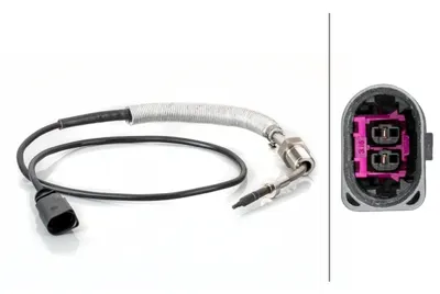 Senzor temperatura evacuare (inainte de turbo) potrivit SEAT CORDOBA, IBIZA III, IBIZA IV, IBIZA IV SC; SKODA FABIA II, ROOMSTER, ROOMSTER PRAKTIK; VW POLO 1.4D 1.9D 10.01-06.10