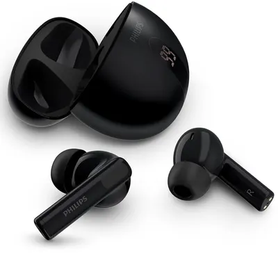 Căști fără fir Philips - TAT2520BK/00, ANC, TWS, negru