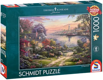 Puzzle Schmidt din 1000 piese - Port în Noua Anglie