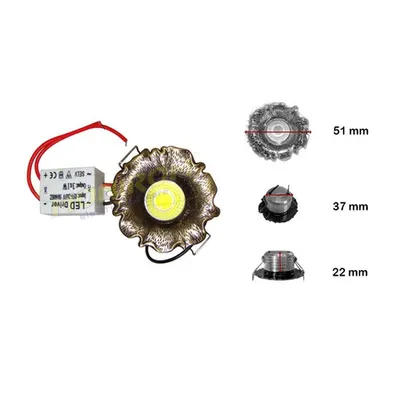 Spot Led ingropat mini GT-20 3w/6400k – bronz