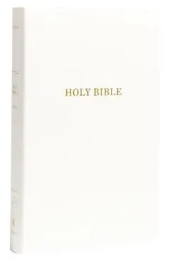 KJV, Gift and Award Bible, Imitation Leather, White, Red Letter Edition