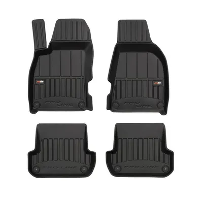 Set covorase cauciuc 4 piese proLine 3D, negru, potrivit AUDI A4 B6, A4 B7 11.00-03.09 break