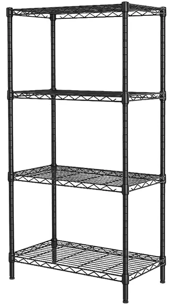 Suport de sârmă MMS - 4 х 120kg, 137 х 91 х 35 cm, negru
