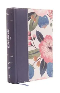 NIV, the Woman's Study Bible, Cloth Over Board, Blue Floral, Full-Color: Receiving God's Truth for Balance, Hope, and Transformation