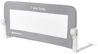 Barieră protecție pat Kikka Boo - I am safe, 102 cm, gri