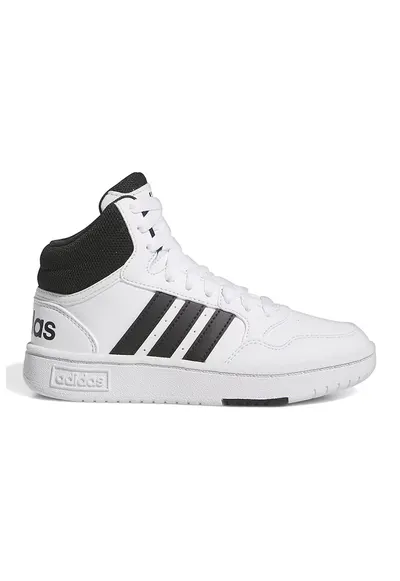 Pantofi sport mid-high din piele ecologica Hoops - Alb