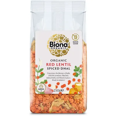 Dhal cu Linte Rosie si Condimente Ecologic/Bio 250g