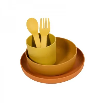 Set 5 accesorii masa bebelusi Bo Jungle Ocru