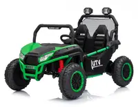 UTV electric pentru 2 copii, Kinderauto Dune-Buggy V2, 800W, 24V 10Ah, echipare premium, verde