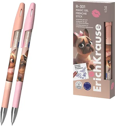 Pix cu gel ștergibil Erich Krause R-301 - Frenchie, 0.5 mm, sortiment