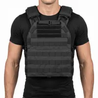 Plate Carrier MOLLE QUICK RELEASE GFC Tactical - NEGRU