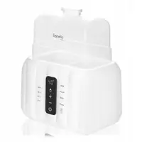 Incalzitor biberoane Lionelo ThermUp Duo Alb, 6 moduri de operare, incalzire, pastrare temperatura, decongelare, senzor pentru temperatura, oprire automata, panou tactil, pentru 2 biberoane simultan, fara BPA