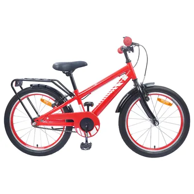 vidaXL Bicicletă pentru Copii 18 Inci pentru 5-7 ani Roșu