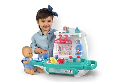 Centru de îngrijire bebeluși cu 16 accesorii