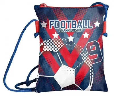 Portofel de gat Paso Football - Albastru si rosu