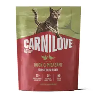 Carnilove Active Cat Dry Duck & Pheasat Sterilised Adult All Breeds 400 g