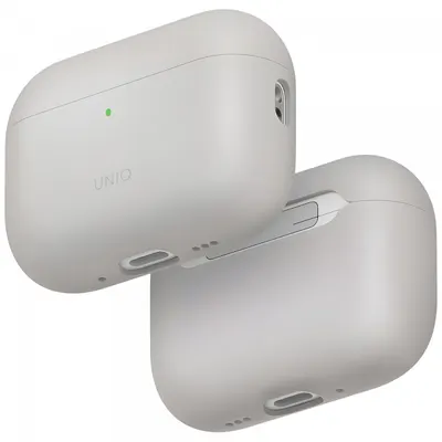 Husa UNIQ Lino pentru Apple AirPods Pro 3, Bej