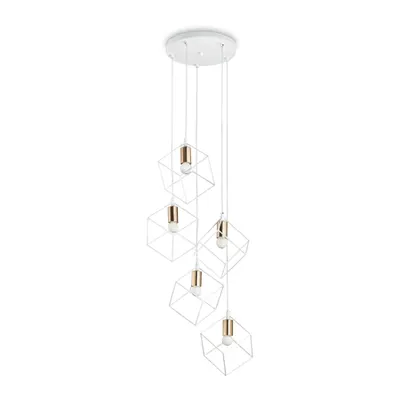 Corp de iluminat suspendat, lustra ICE SP5 BIANCO