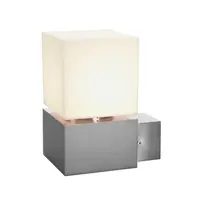 Corp iluminat de perete, aplica, lumini SQUARE perete E27, din otel inoxidabil