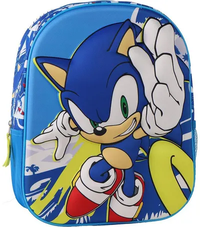 Ghiozdan 3D pentru grădiniță Cerda Sonic