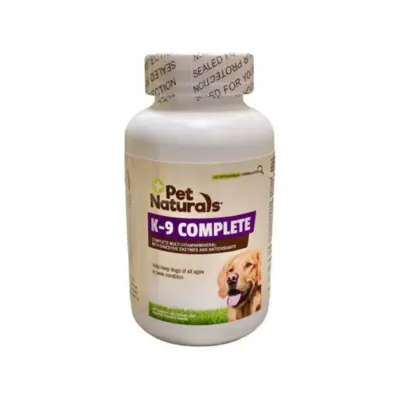 PET NATURALS K-9 Complete, multivitamine câini, comprimate PET NATURALS K-9 Complete, XS-XL, multivitamine câini, flacon click, 180 comprimate